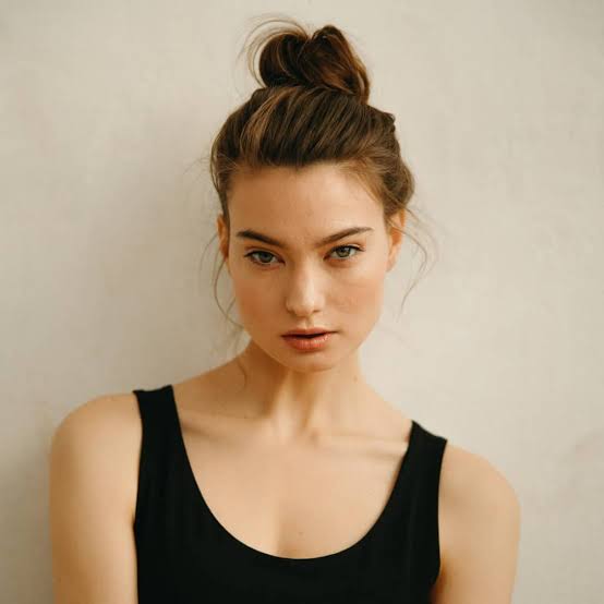 Sleek Dark Brown High Bun With Pulled Back Sleek Dark Brown High Bun With Pulled Back — High Bun Hairstyles
