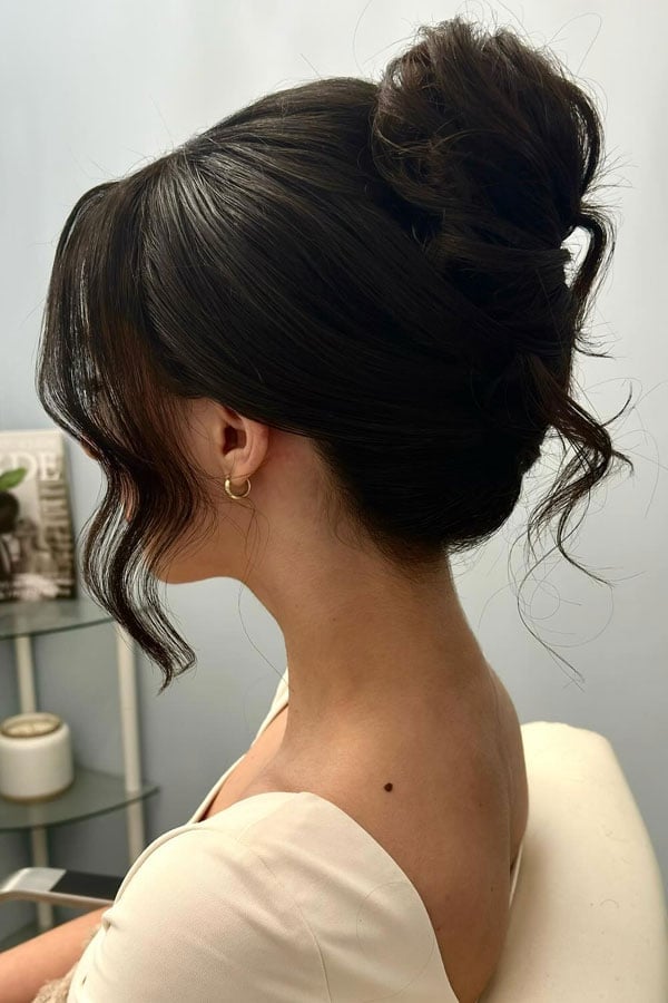 Dark Blonde Balayage High Updo Dark Blonde Balayage High Updo — High Bun Hairstyles