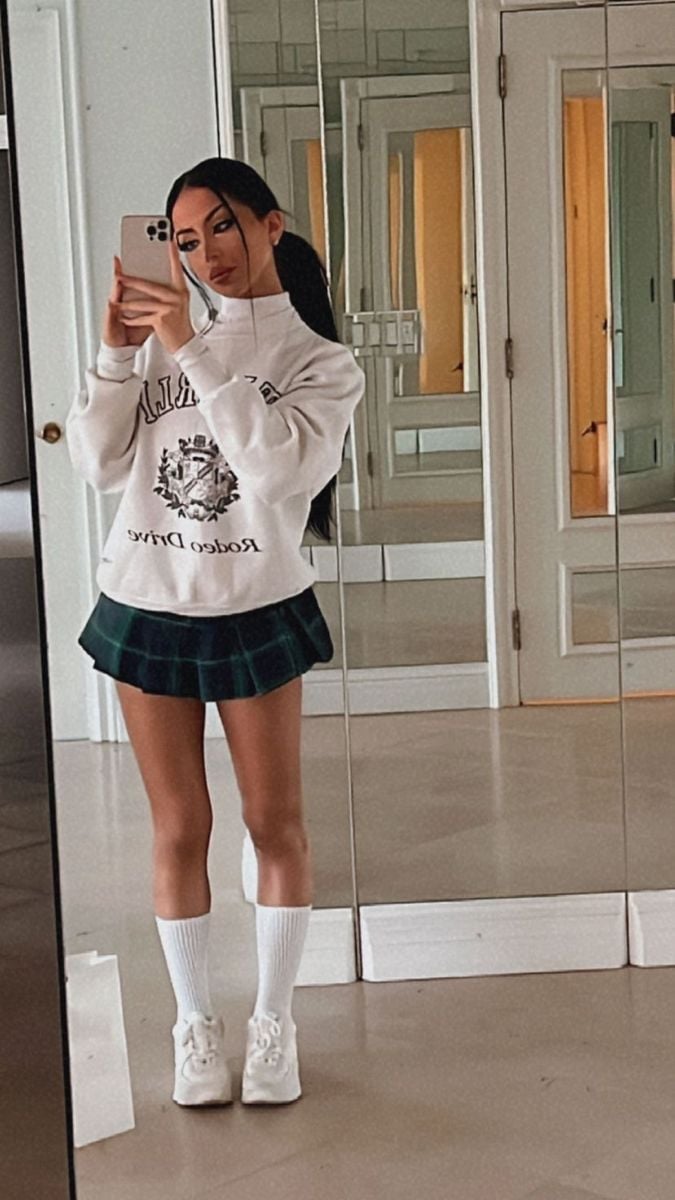 Turtleneck and Argyle Vest — High School Outfits