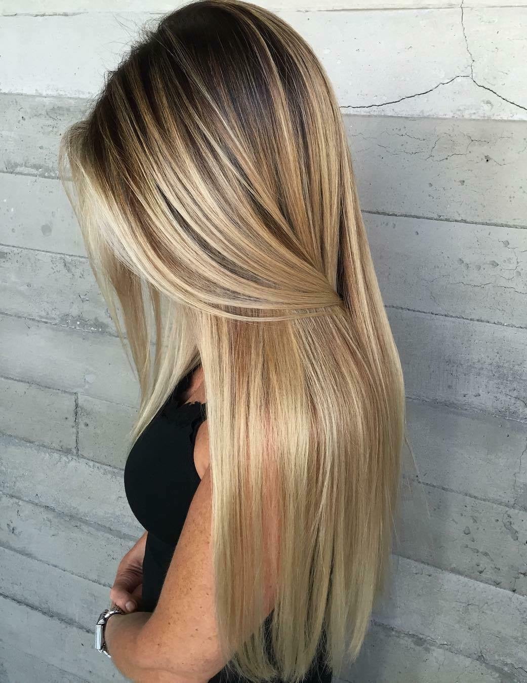 Mid-Back Loose Body Wave Ombre Balayage Mid-Back Loose Body Wave Ombre Balayage — Highlights Wig