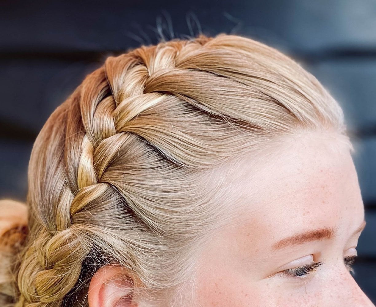 Collarbone French Braid Detail Collarbone French Braid Detail — Hiking Hairstyles