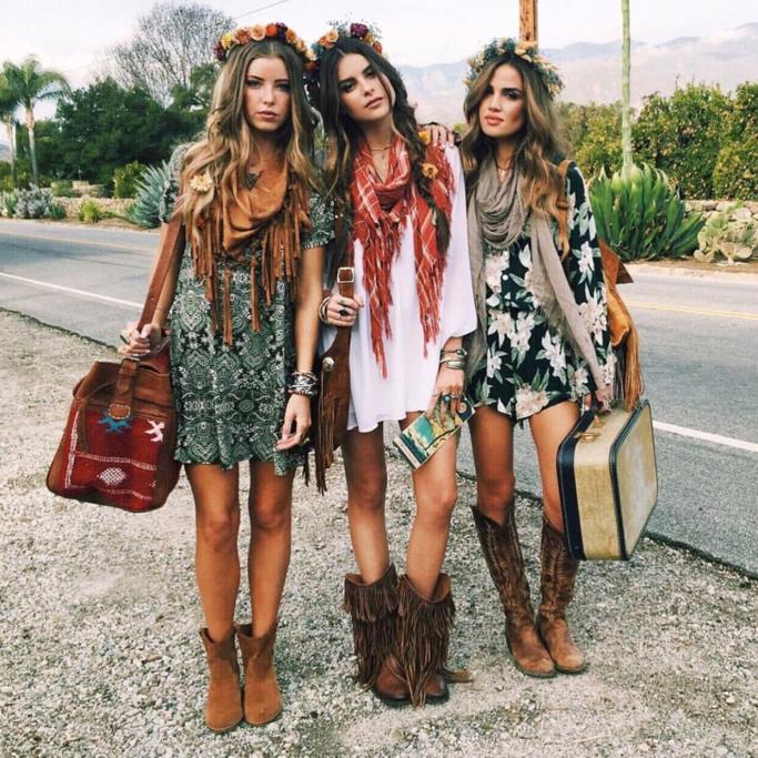Bohemian Mini Dresses With Fringe Vests Bohemian Mini Dresses With Fringe Vests — Hippie Outfits