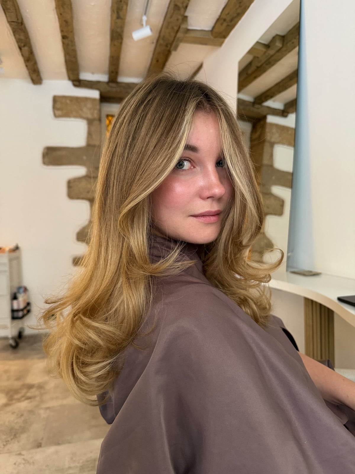 Collarbone Honey Blonde With Face-Framing Layers — Honey Blonde Hair