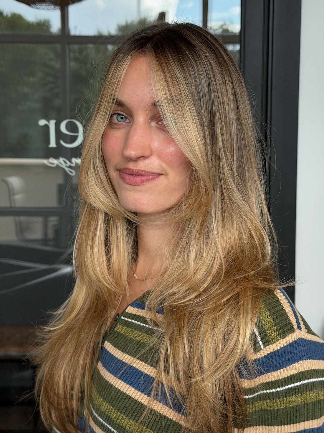 Mid-Back Honey Blonde With Face-Framing Layers — Honey Blonde Hair