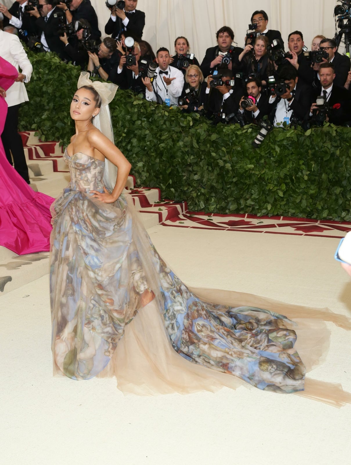 Strapless Ballgown with Painterly Print Strapless Ballgown with Painterly Print — Iconic Dresses