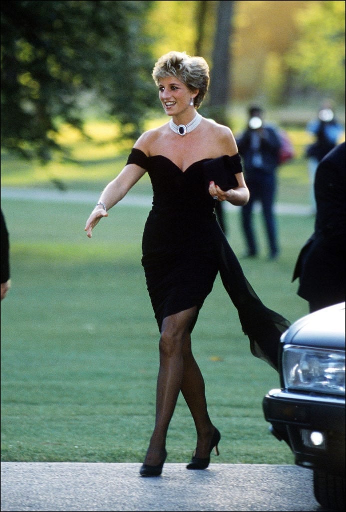 Asymmetrical Black Off-the-Shoulder Dress Asymmetrical Black Off-the-Shoulder Dress — Iconic Dresses