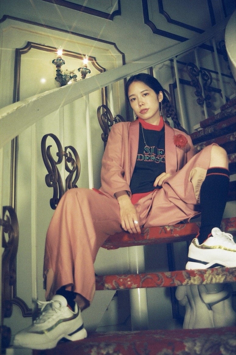 Oversized Pink Suit With Wide-Leg Pants — Japan Outfits