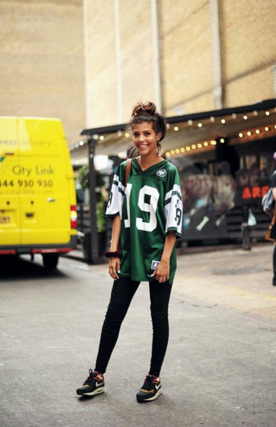 Oversized Jersey with Fitted Pants — Jersey Outfit