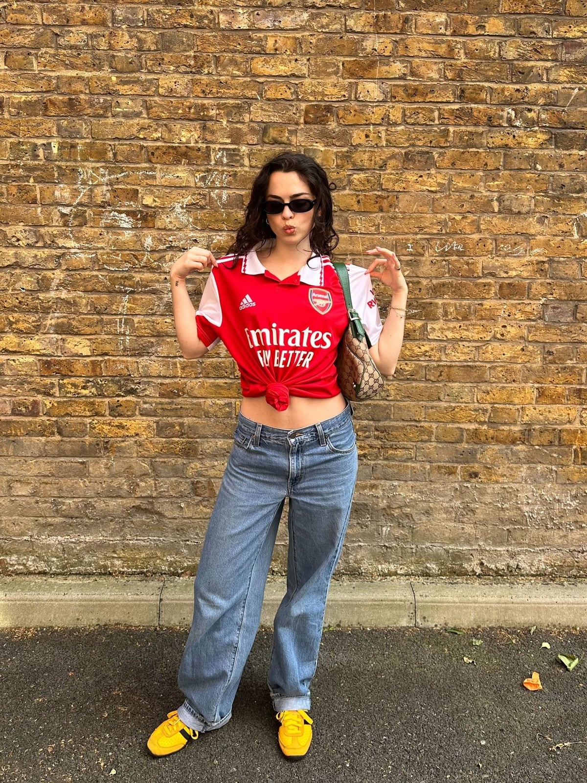Tied Jersey and Relaxed Wide-Leg Jeans — Jersey Outfit