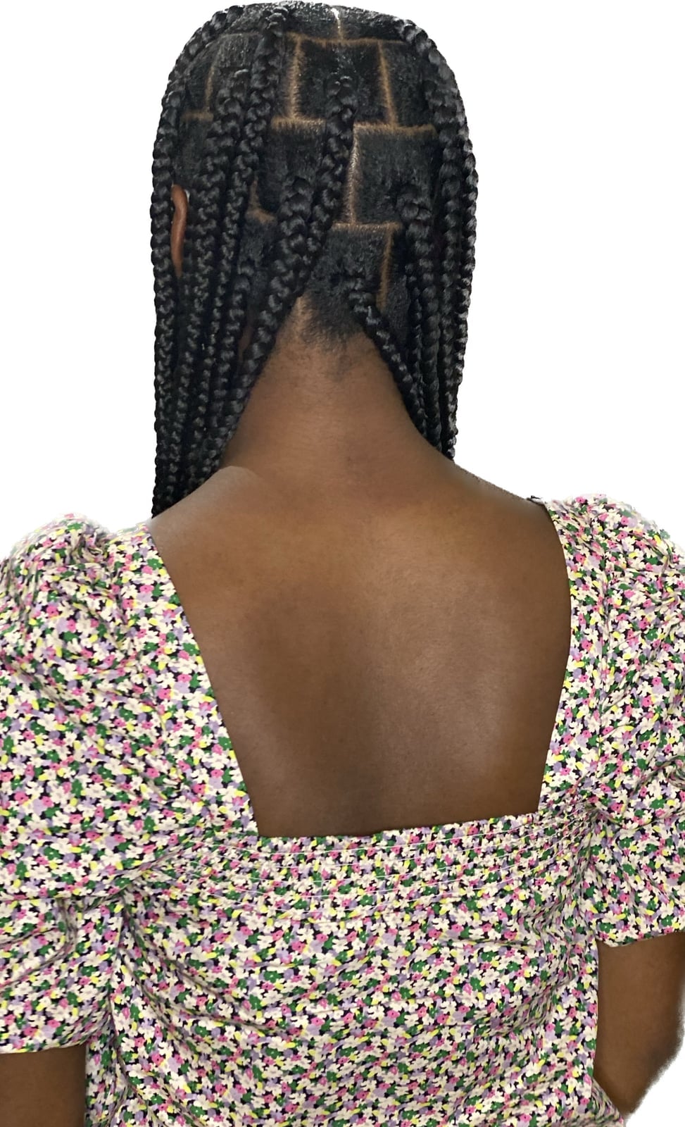 Mid-Back Black Medium Thickness Box Braids Mid-Back Black Medium Thickness Box Braids — Jumbo Braids