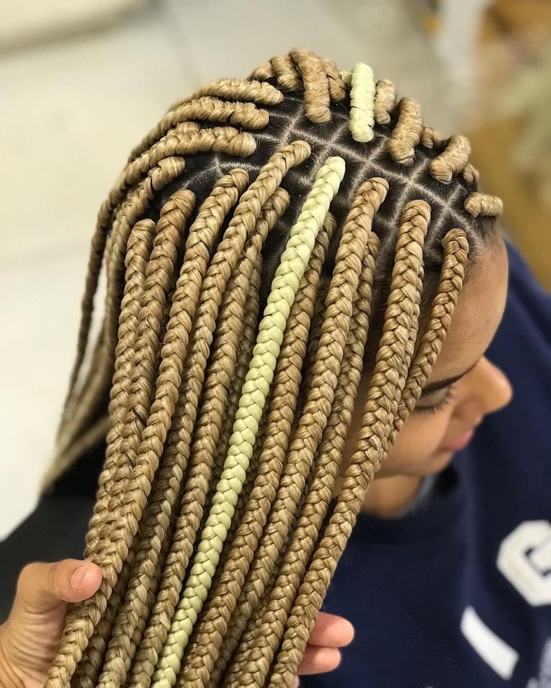 Uniform Blonde Jumbo Box Braids Uniform Blonde Jumbo Box Braids — Jumbo Braids