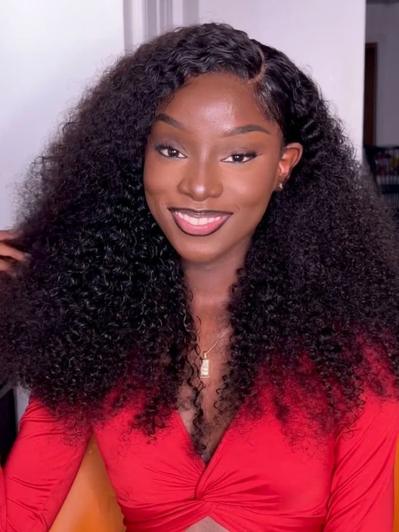 Layered Mid-Back Voluminous Curls — Kinky Hair