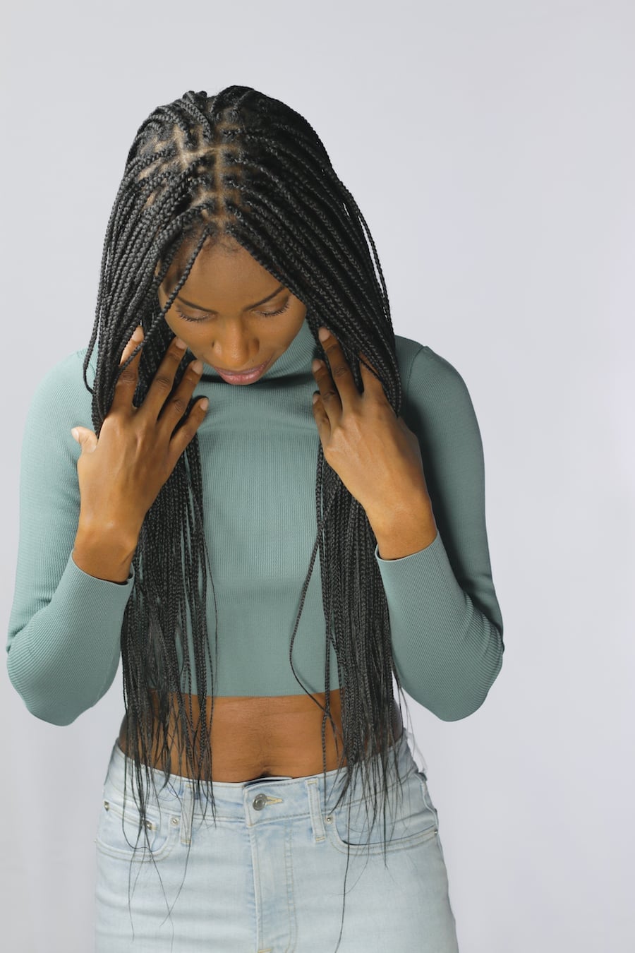 Small Thick Black Knotless Box Braids Small Thick Black Knotless Box Braids