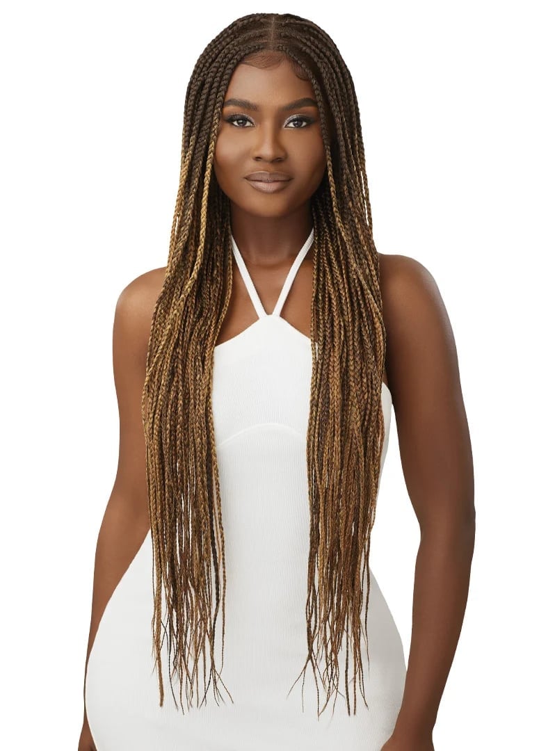 Ombre Knotless Box Braids With Wavy Ends Ombre Knotless Box Braids With Wavy Ends