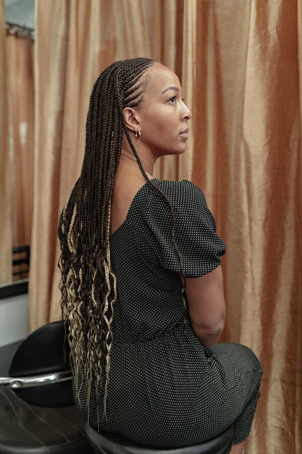 Mid-Back Box Braids With Two-Toned Curly Ends — Knotless Braids