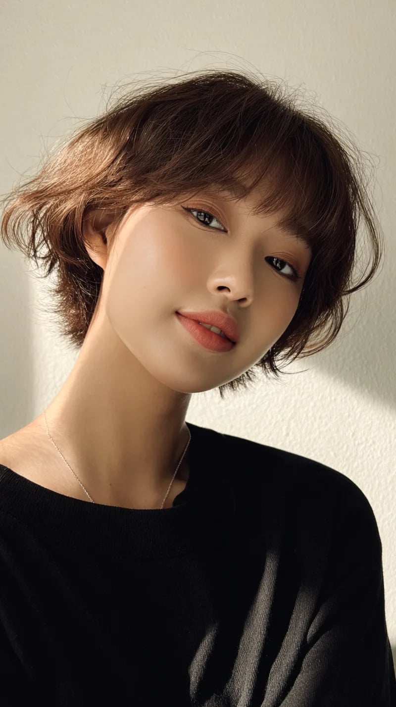Sharp Chin Bob No Bangs Sharp Chin Bob No Bangs — Korean Hair