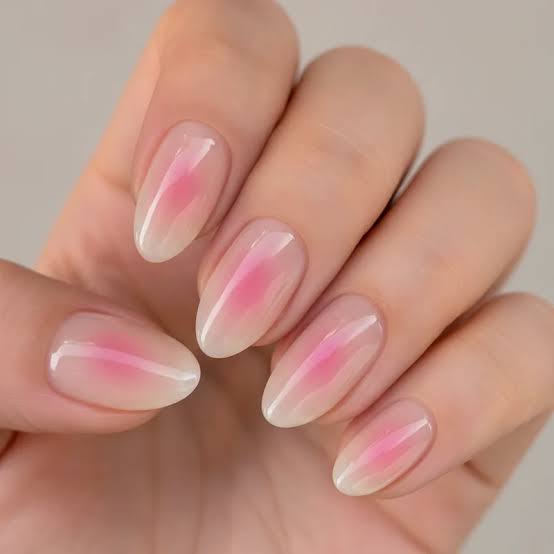 Long Coffin 3D Cherry Blossom Nails — Korean Nails