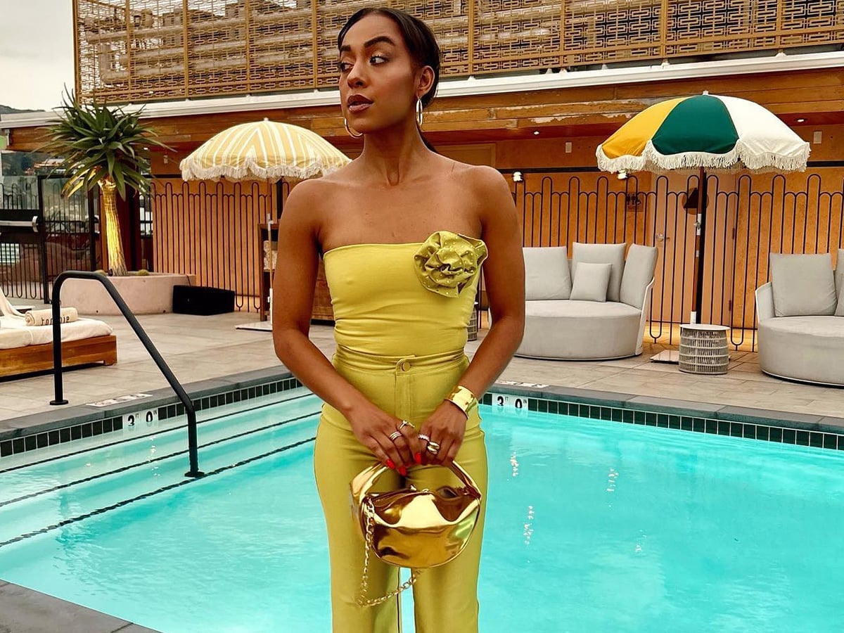 Lime Green Wide-Leg Trousers for Resort Wear La Outfits