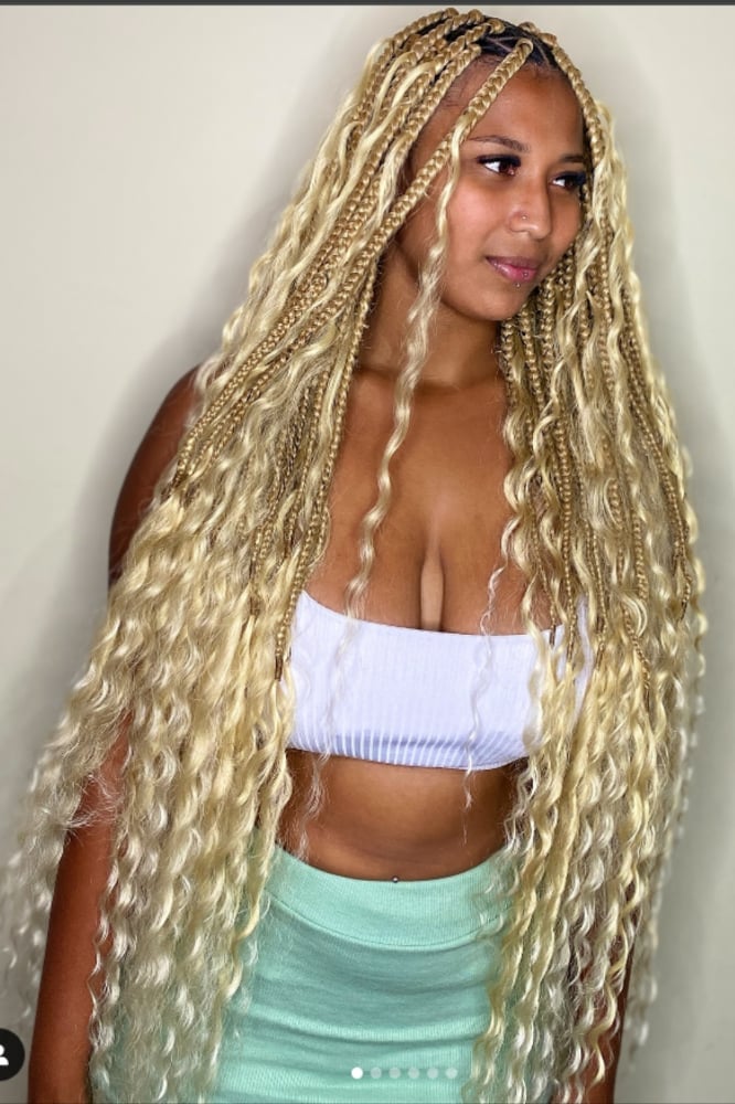 Large Straight Thick Black Box Braids — Large Braids