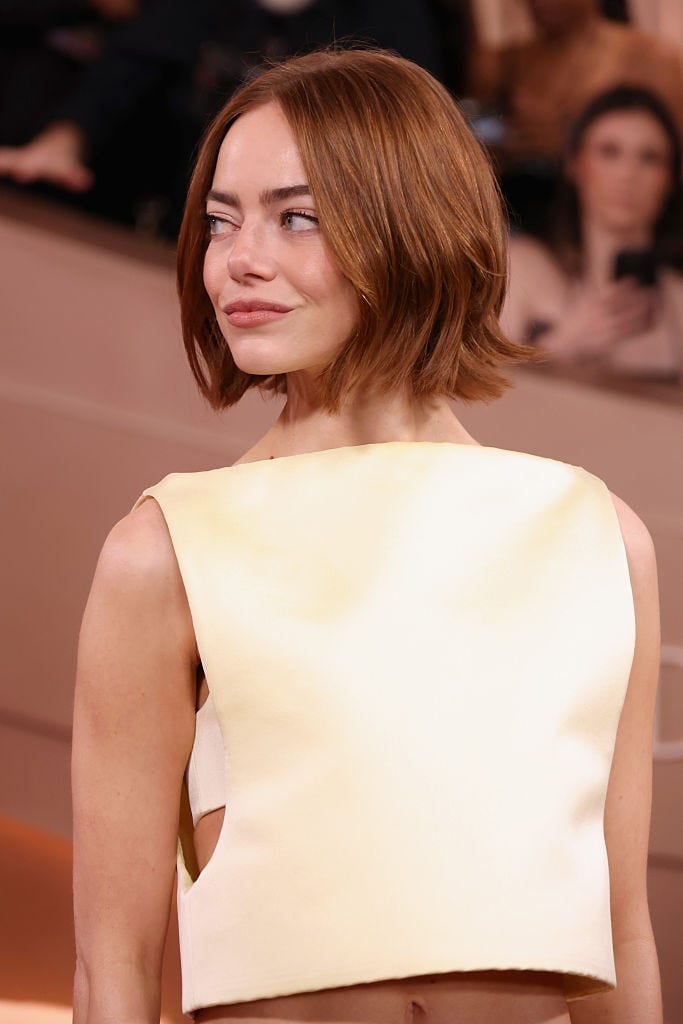 Chin Length Bob With Auburn Color — Layer Bob