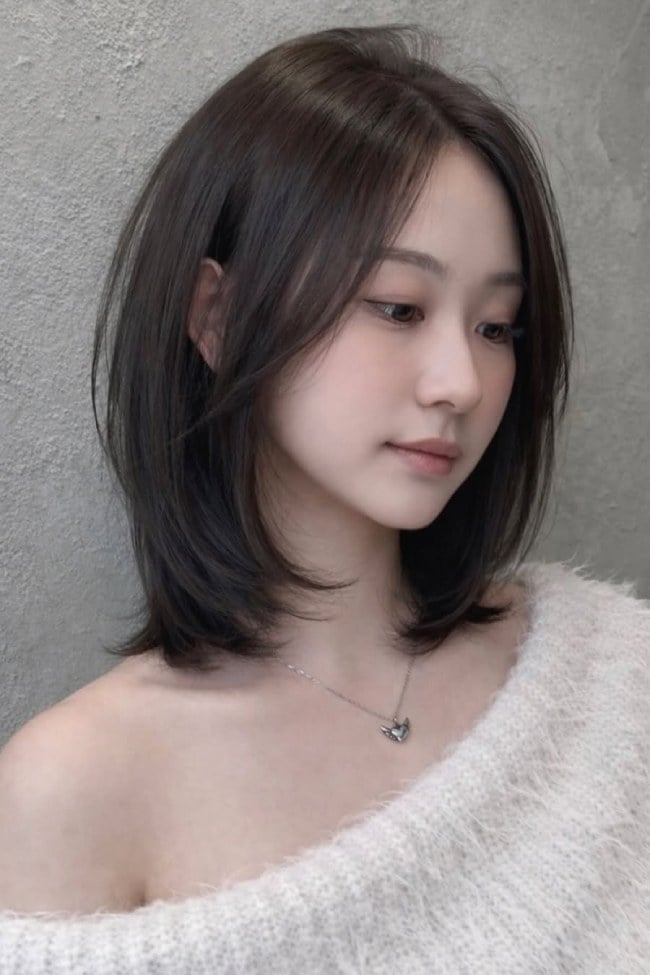 Dark Brown Layered Bob With Airy Layers — Layered Bob Hairstyles