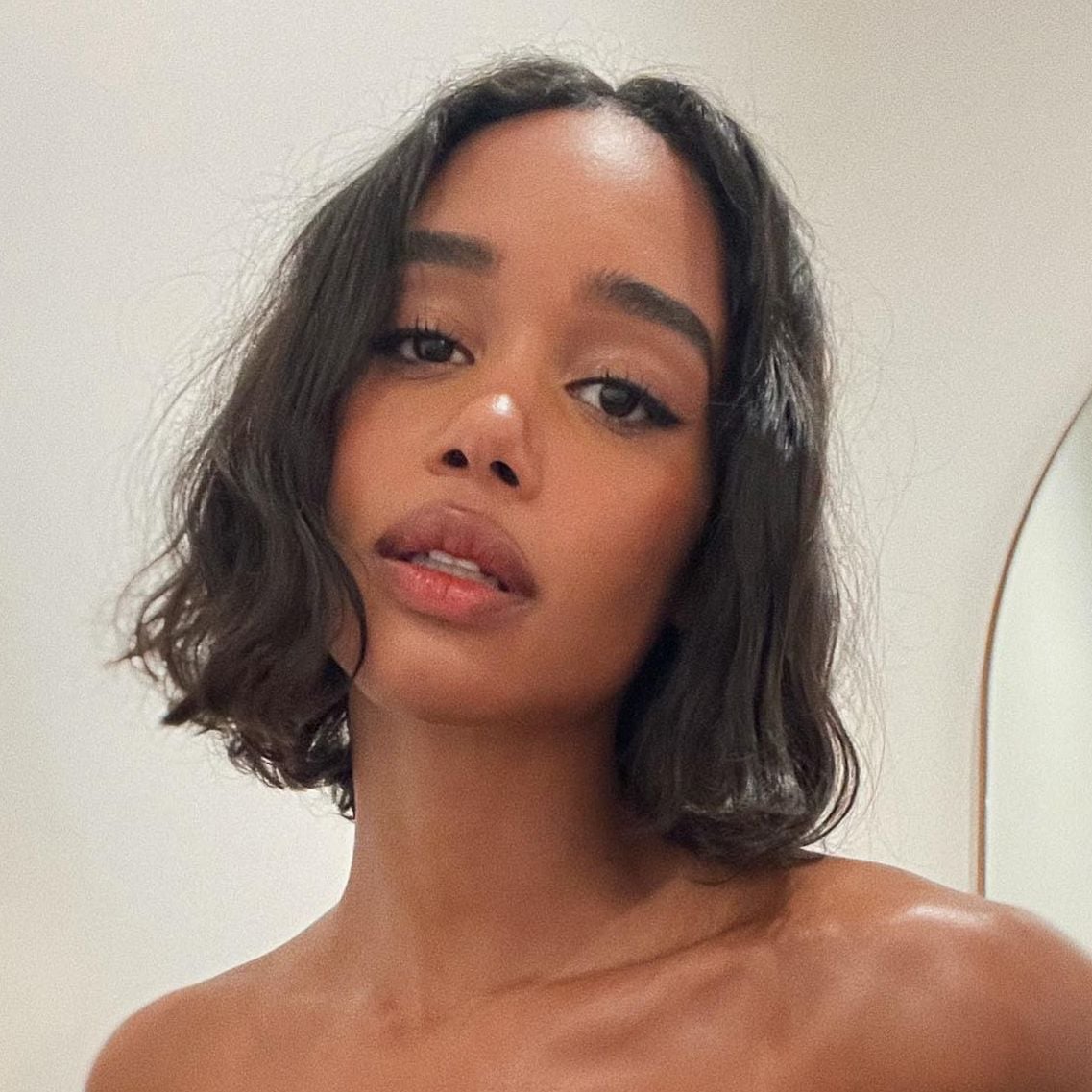 Dark Brown Bob With Loose Natural Waves, Close-Up Take — Layered Bob Hairstyles