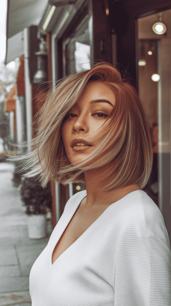 Blonde Fluffy Bob With Voluminous Blowout — Layered Bob Hairstyles