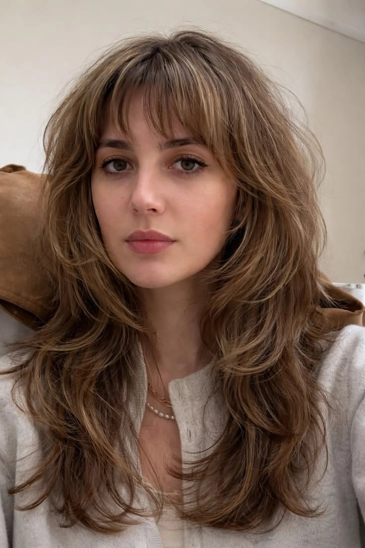 Air-Dried Mid-Back Layers With Face-Framing Air-Dried Mid-Back Layers With Face-Framing — Layers Hairstyles