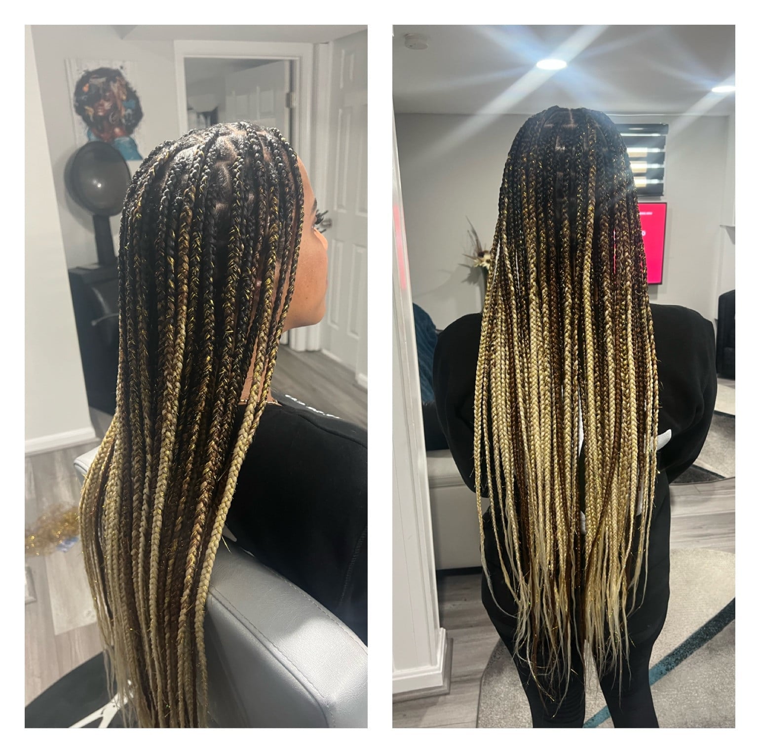 Butt-Length Knotless Box Braids Volume Butt-Length Knotless Box Braids Volume — Length Braids