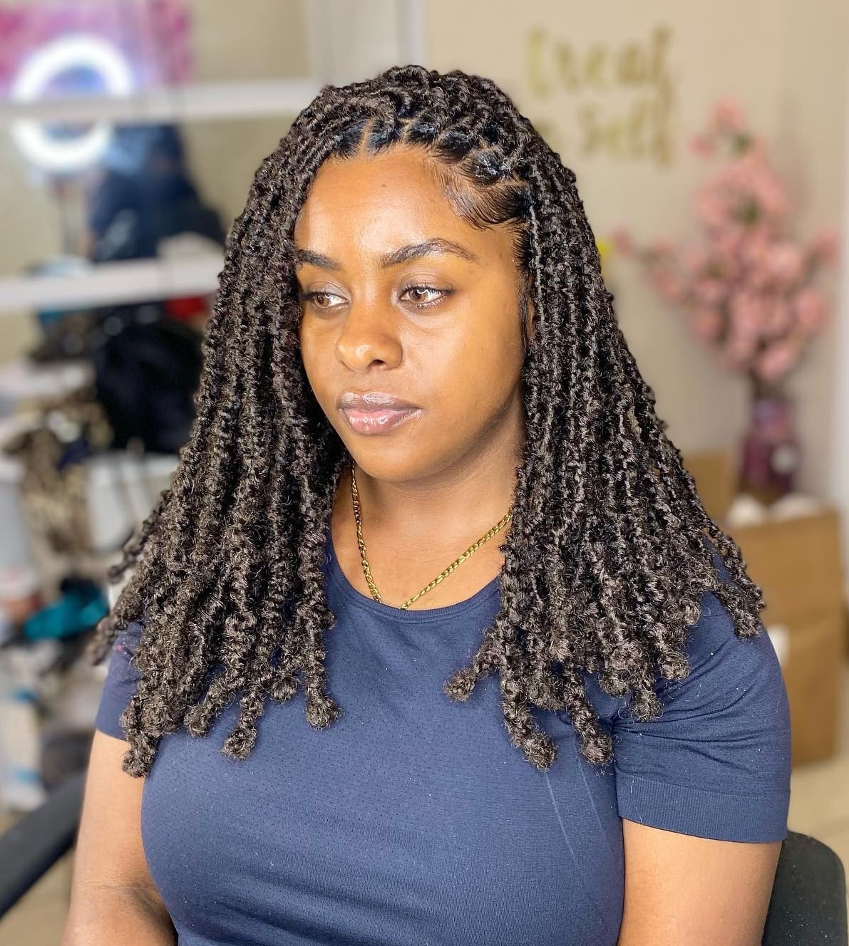 Mid-Back Butterfly Locs — Length Locs