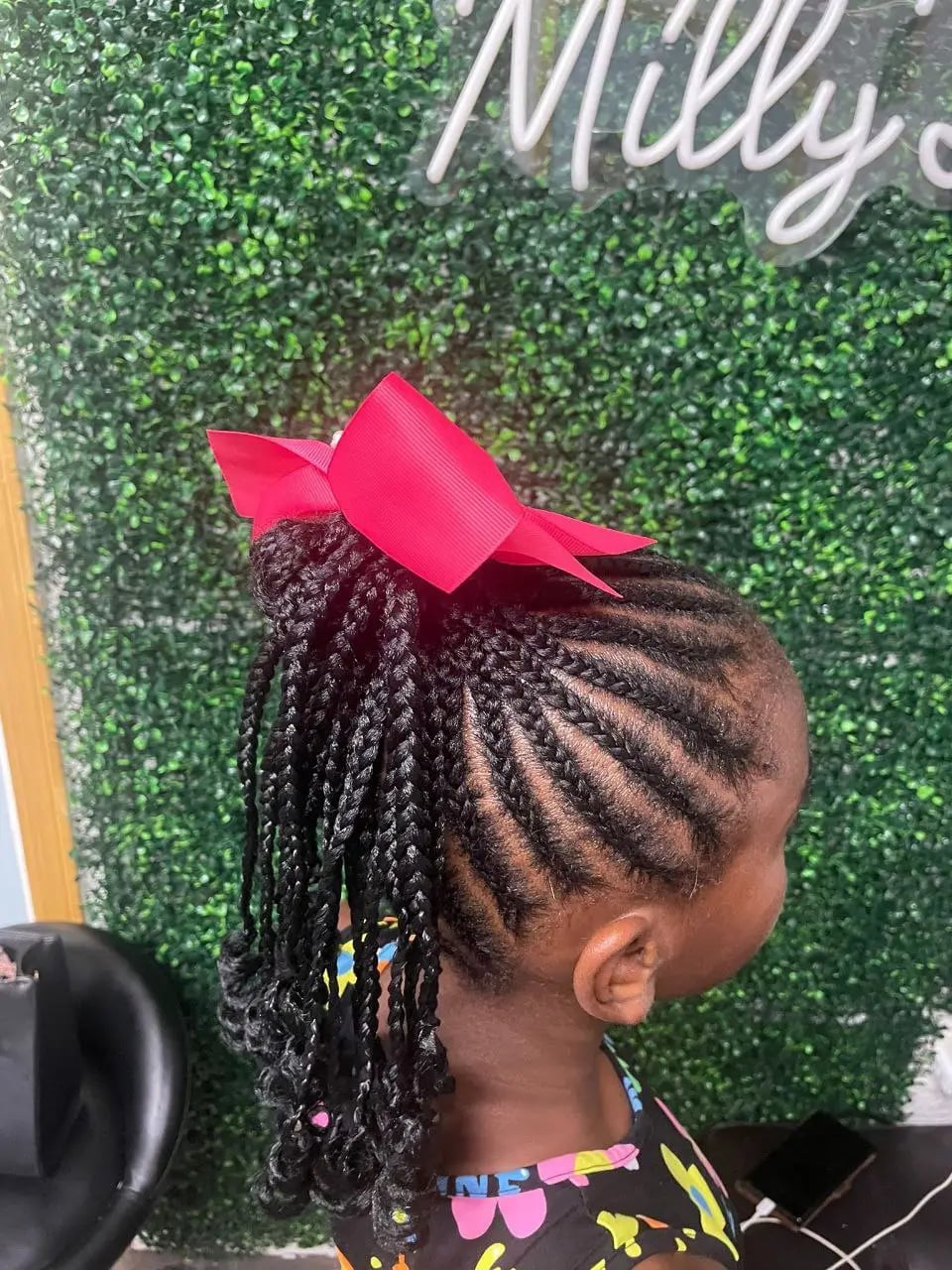 Thin Box Braids With Loose Curls Thin Box Braids With Loose Curls — Little Girl Braids