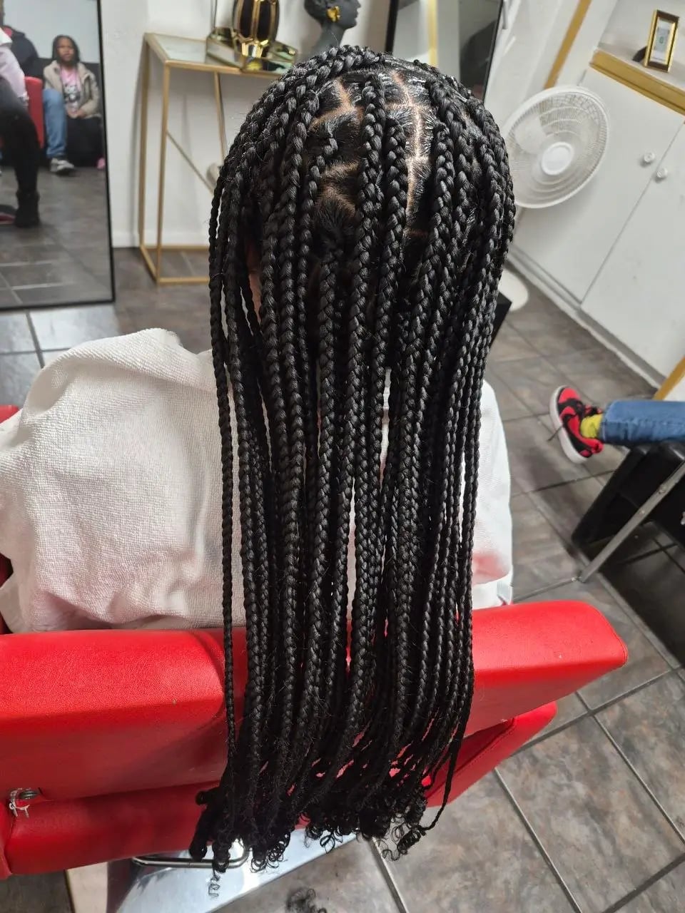 Neatly Executed Mid-Back Box Braids Neatly Executed Mid-Back Box Braids — Little Girl Braids