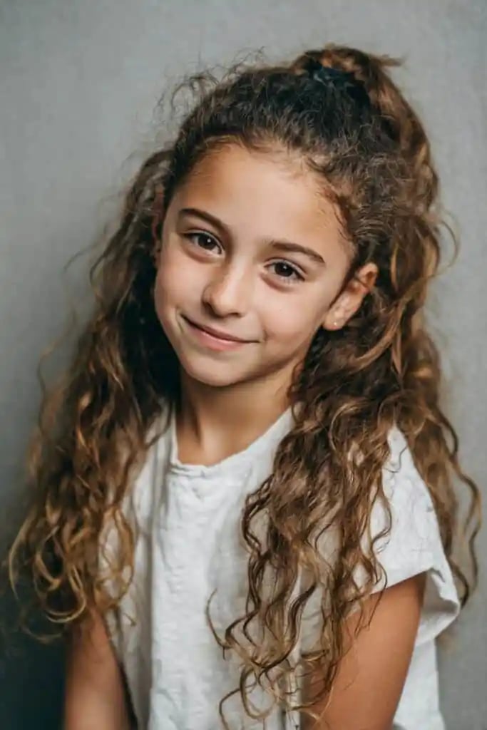 Mid-Back Air Dried Loose Curls Mid-Back Air Dried Loose Curls — Little Girl Hairstyles