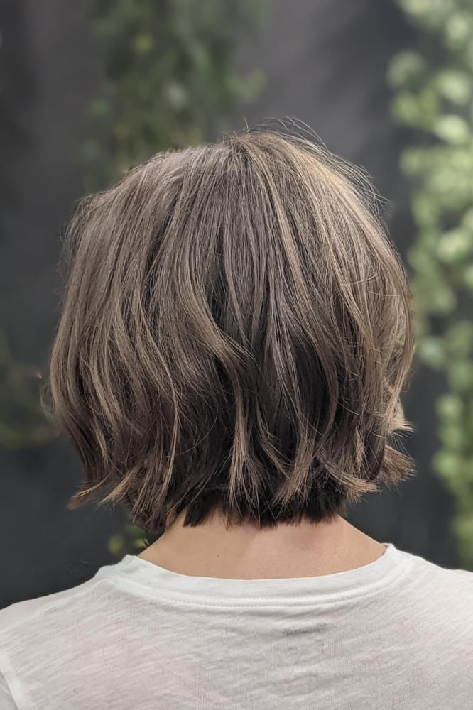 Collarbone Lob With Textured Ends — Lob Hair