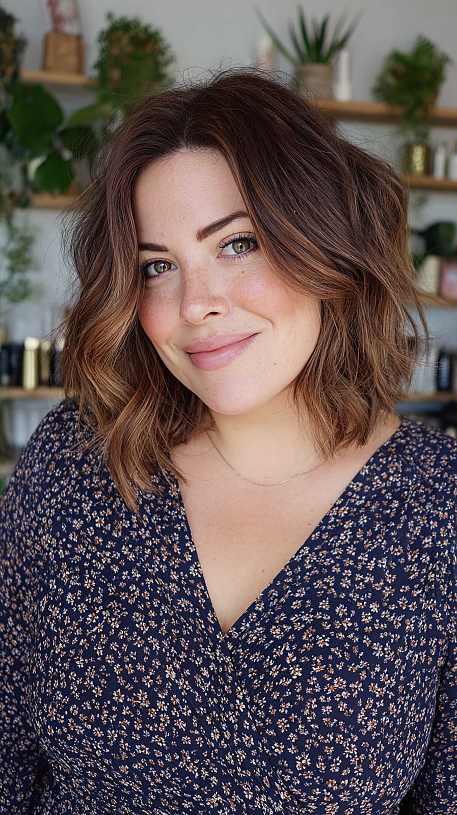 Collarbone Layered Lob With Balayage — Lob Hair