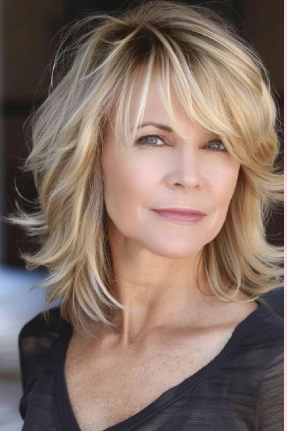 Chin Length Layered Bob With Side-Swept Bangs, Wavy — Low Maintenance Haircuts