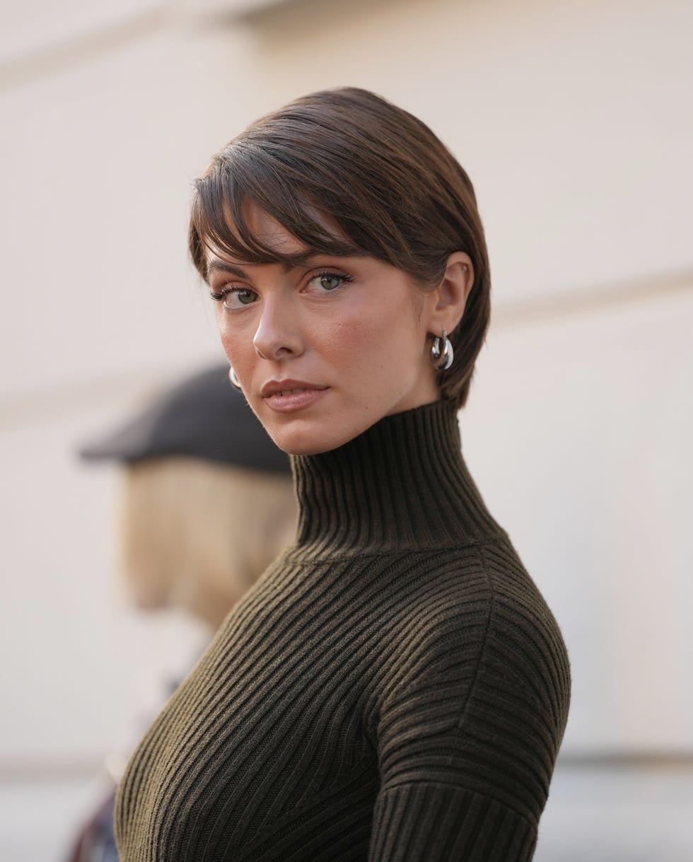 Short Pixie Bob With Dark Brown — Low Maintenance Haircuts