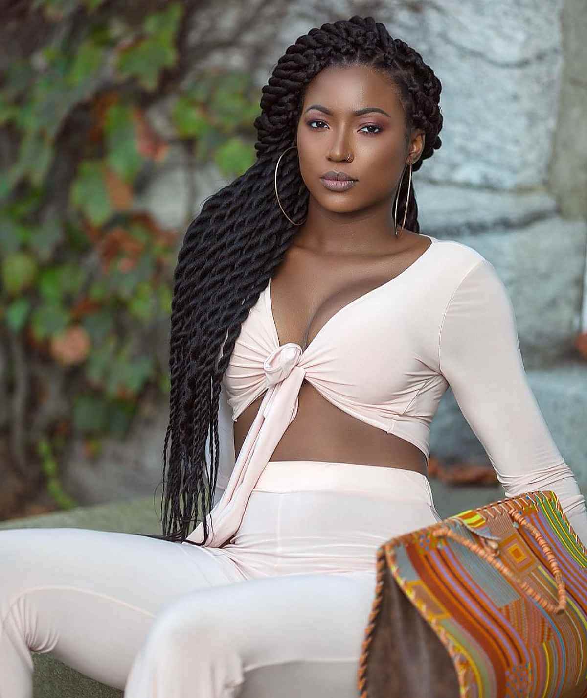 Shoulder Length Brown And Gray Updo Shoulder Length Brown And Gray Updo — Marley Twists Hairstyles