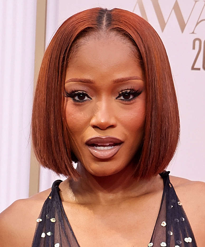 Sleek Copper Red Chin Bob — Middle Part Bob