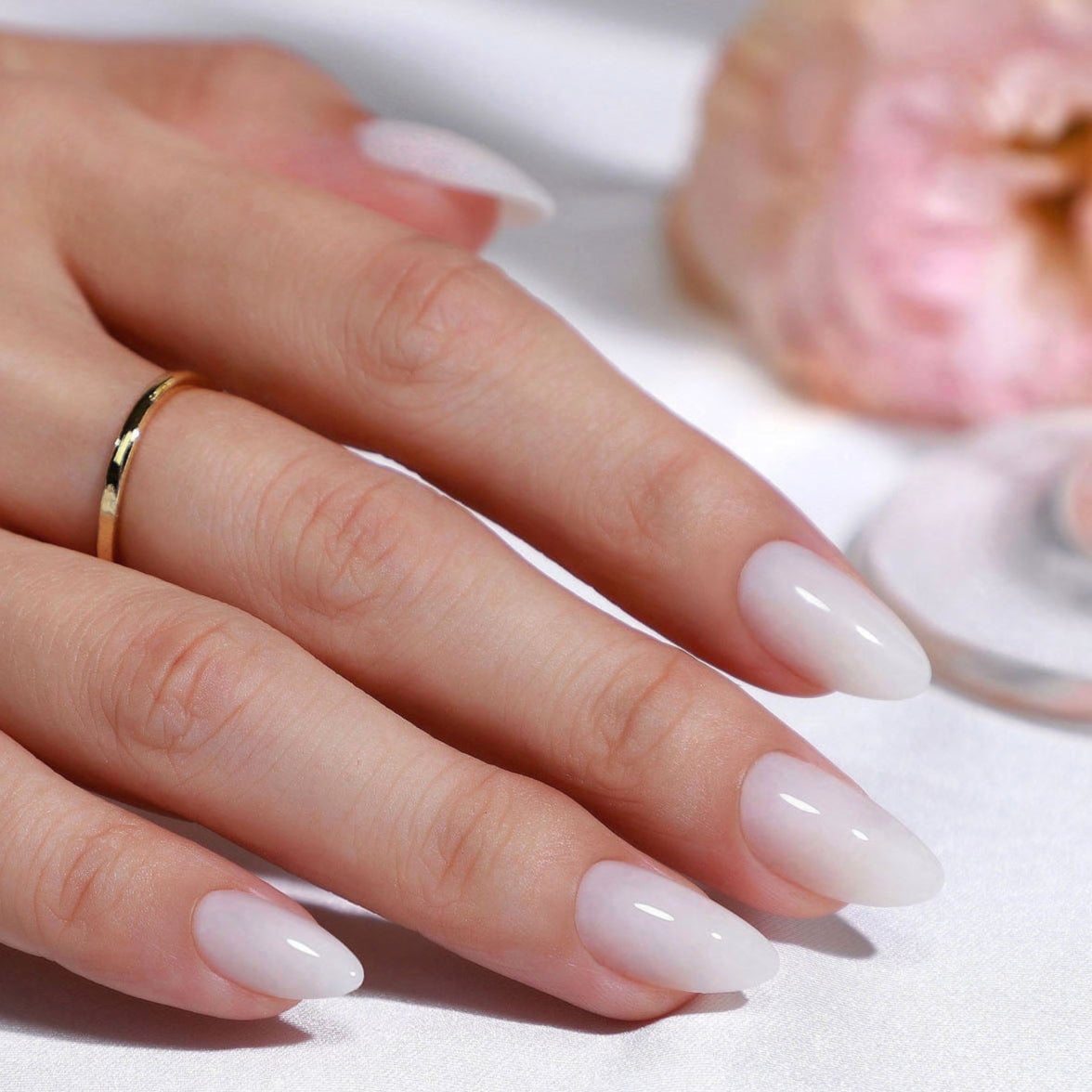 Short Opaque Milky White Square Nails Short Opaque Milky White Square Nails — Milky White Nails