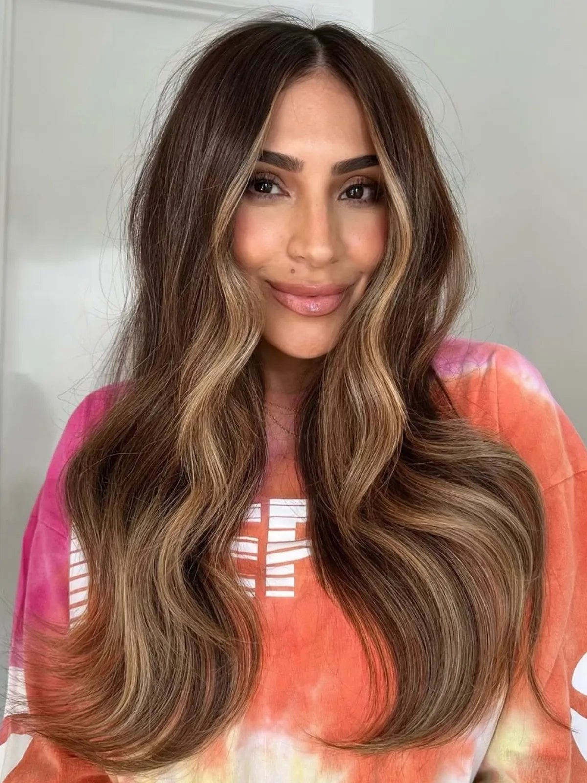Collarbone Length With Blonde Balayage — Mocha Hair