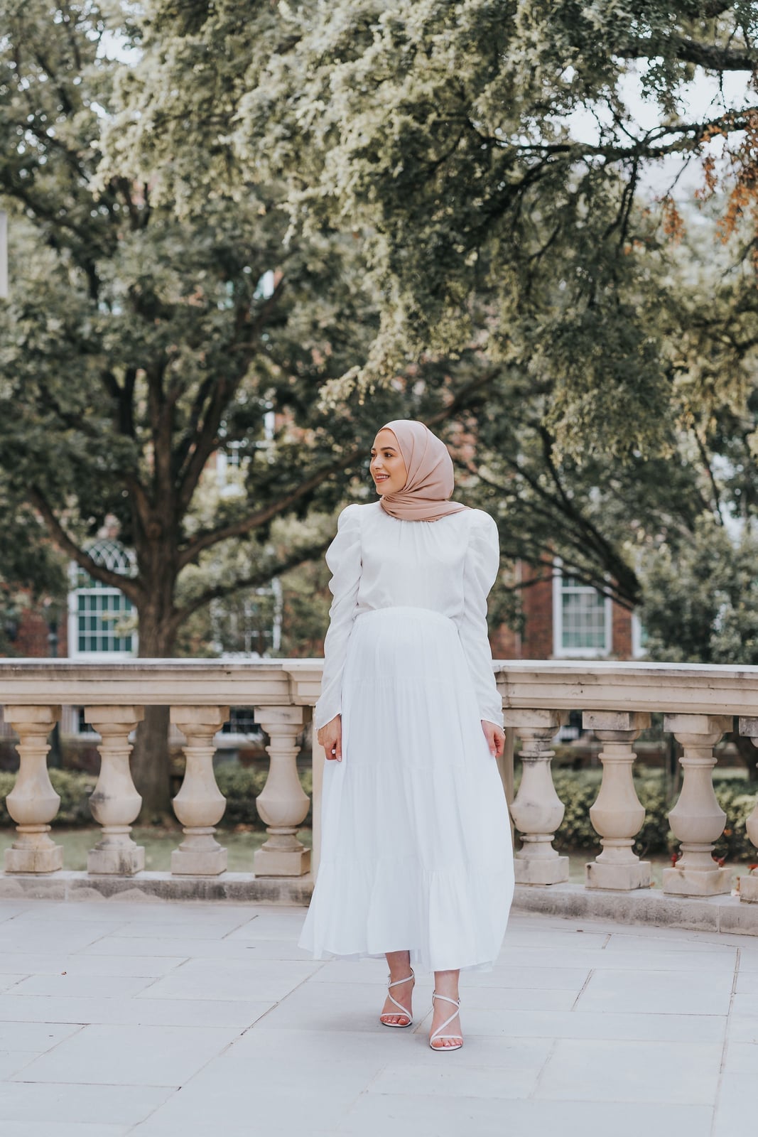 Puff Sleeve Top and Tiered Maxi Skirt — Modest Outfits