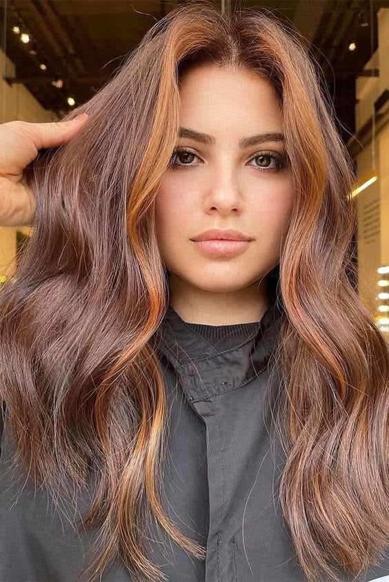 Mid-Back Auburn With Copper Blonde Money Piece
