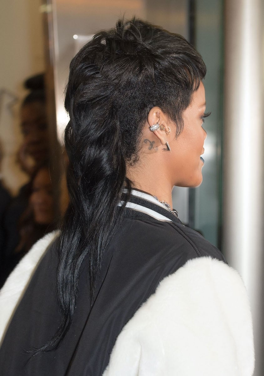 Black Mid-Back Mullet With Flowing Tail — Mullet Hairstyles