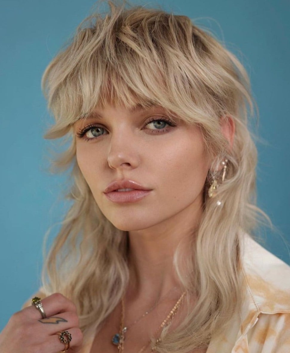 Ash Blonde Shullet With Face-Framing Layers — Mullet Hairstyles