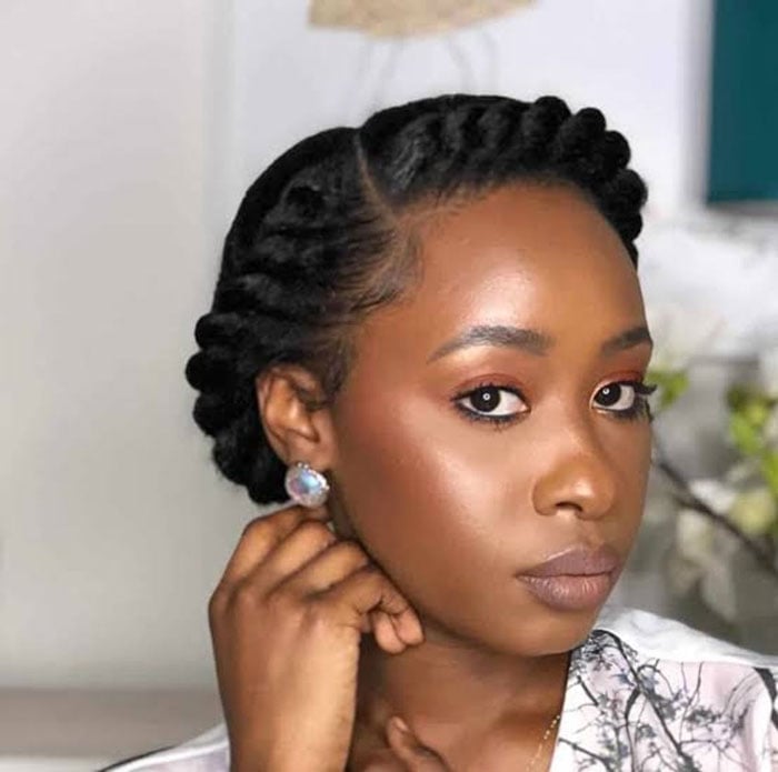 Chunky Flat Twists Updo With Side Part Chunky Flat Twists Updo With Side Part — Natural Hair Twists