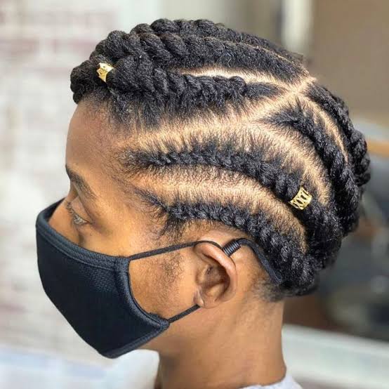 Collarbone Flat Twists Updo Collarbone Flat Twists Updo — Natural Hair Twists