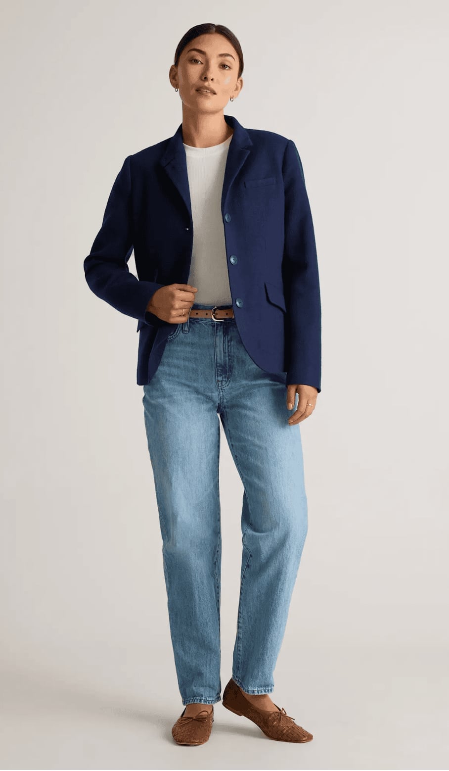 Navy Oversized Blazer Smart Casual Navy Oversized Blazer Smart Casual — Navy Blue Outfits
