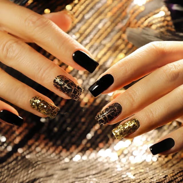 Placeholder Title, Close-Up Take — New Years Eve Nails