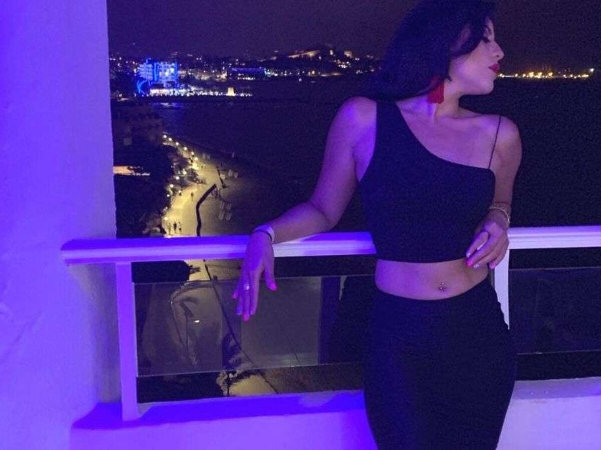 Black One-Shoulder Crop Top and High-Waisted Skirt — Night Club Outfit